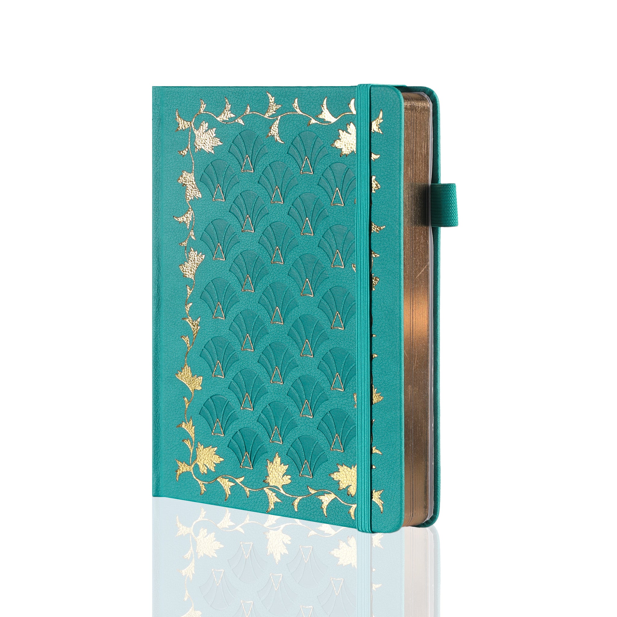 A5 Art Deco Dot Grid Notebook - Teal – tiefossi
