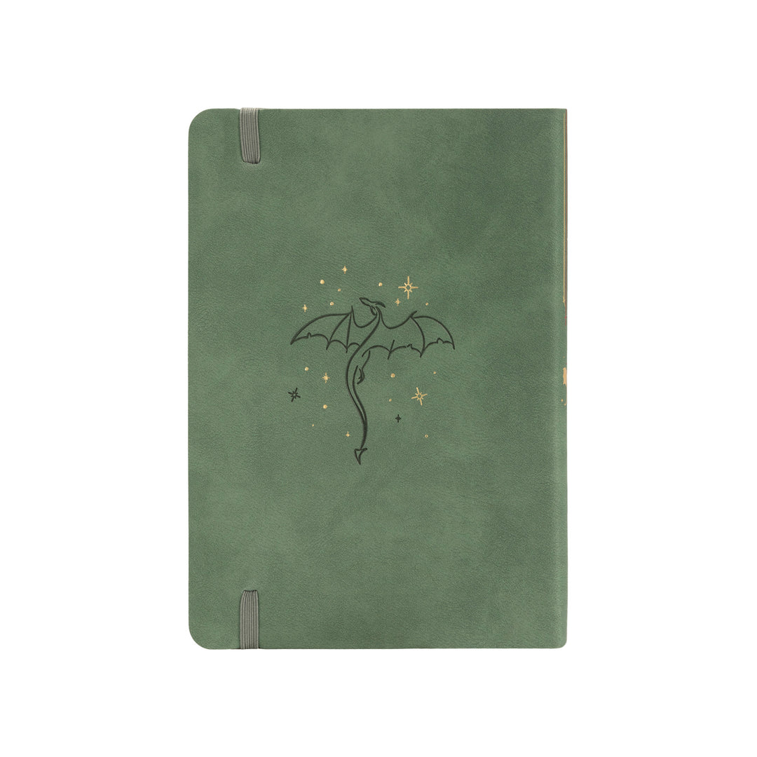 A5 Dragon Notebook - Olive Green