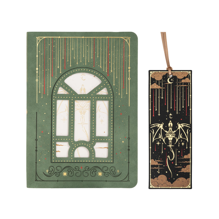 A5 Dragon Notebook - Olive Green