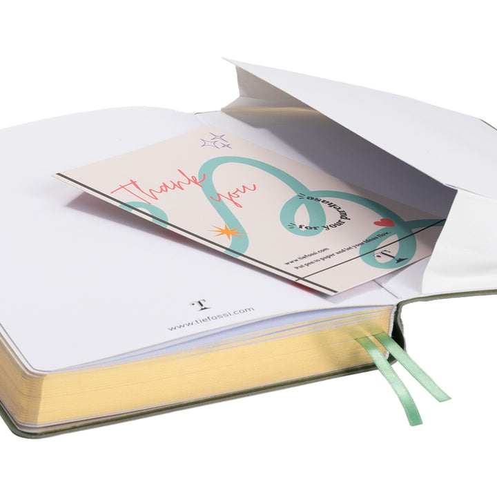 A5 Dragon Notebook - Olive Green