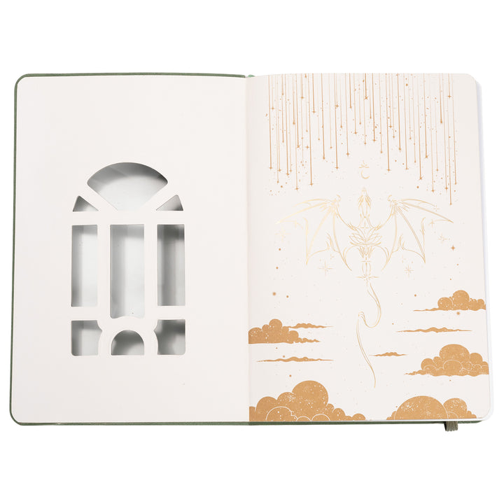 A5 Dragon Notebook - Olive Green