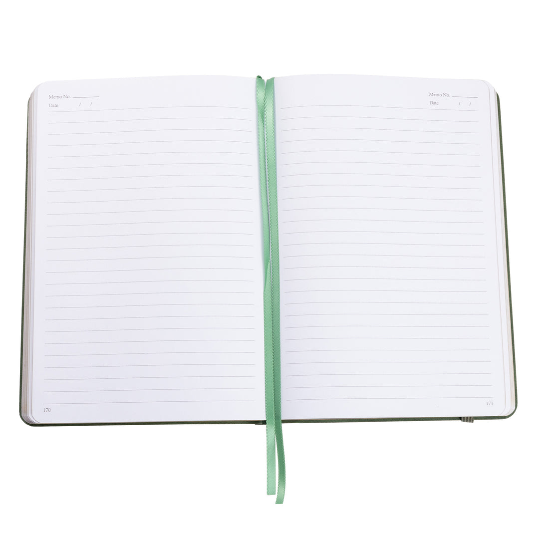 A5 Dragon Notebook - Olive Green