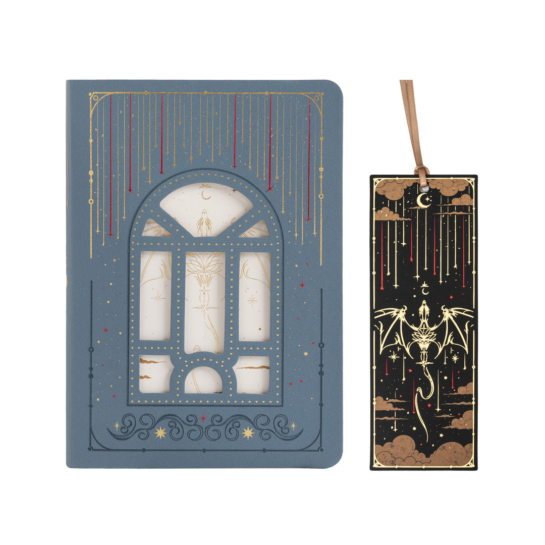 A5 Dragon Notebook - Dusty Blue