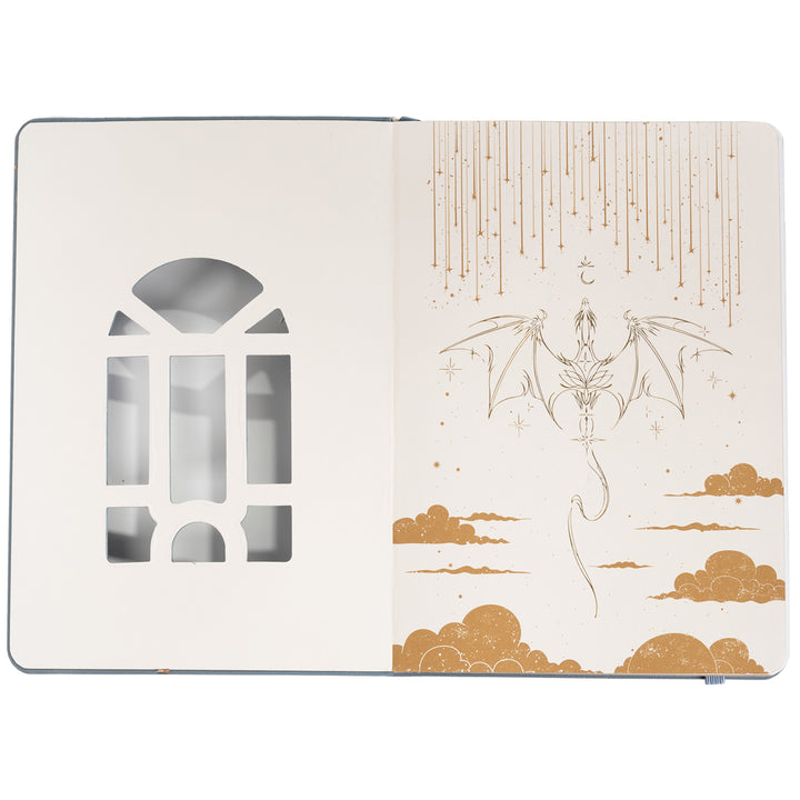 A5 Dragon Notebook - Dusty Blue