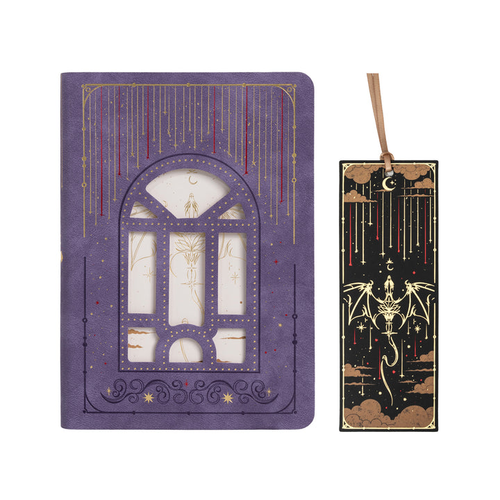 A5 Dragon Notebook - Lavender Purple