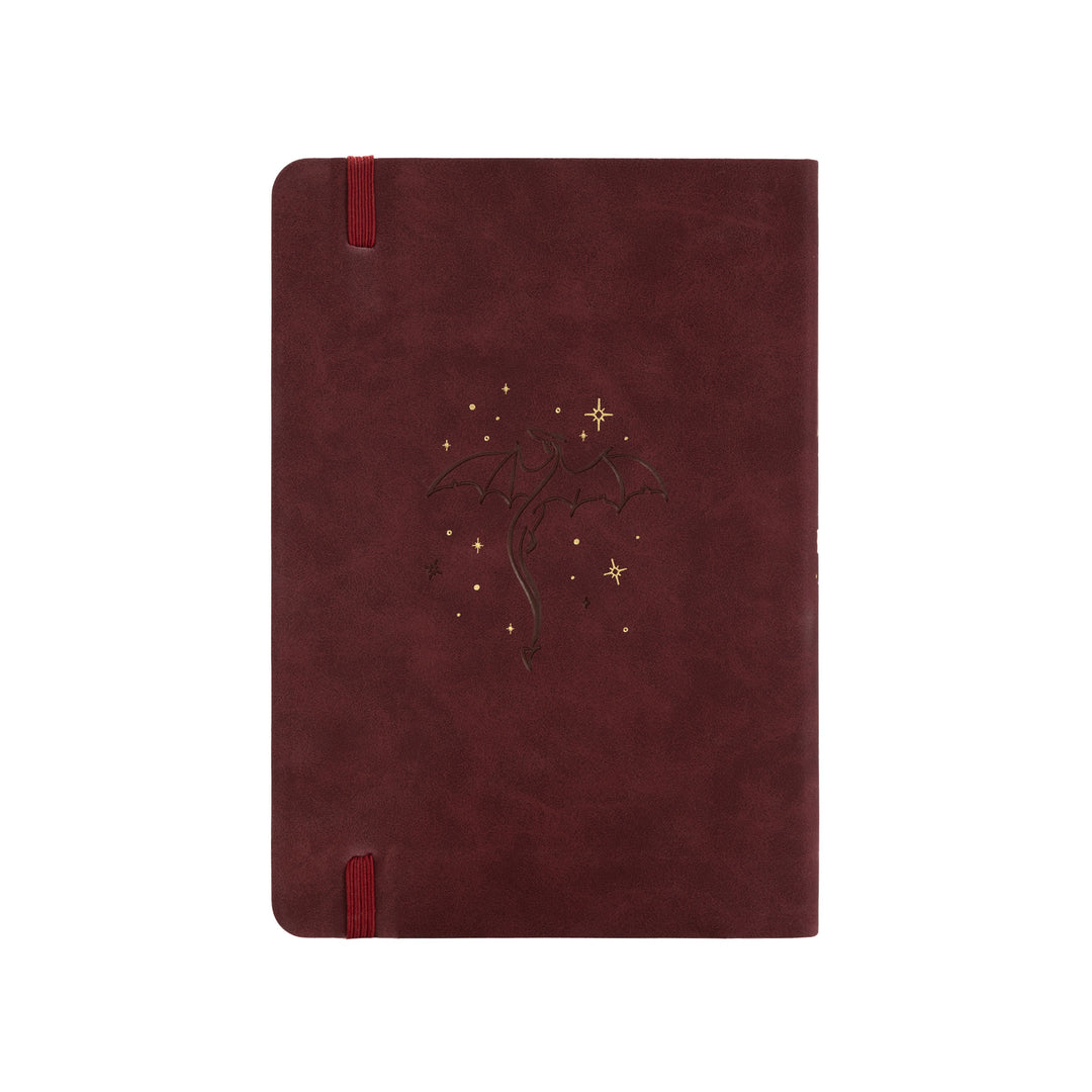 A5 Dragon Notebook - Wine Red