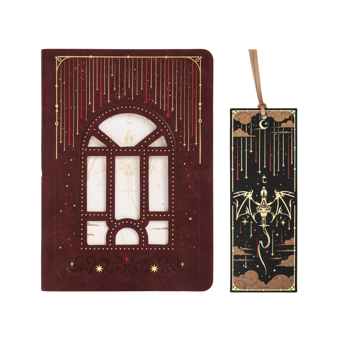 A5 Dragon Notebook - Wine Red