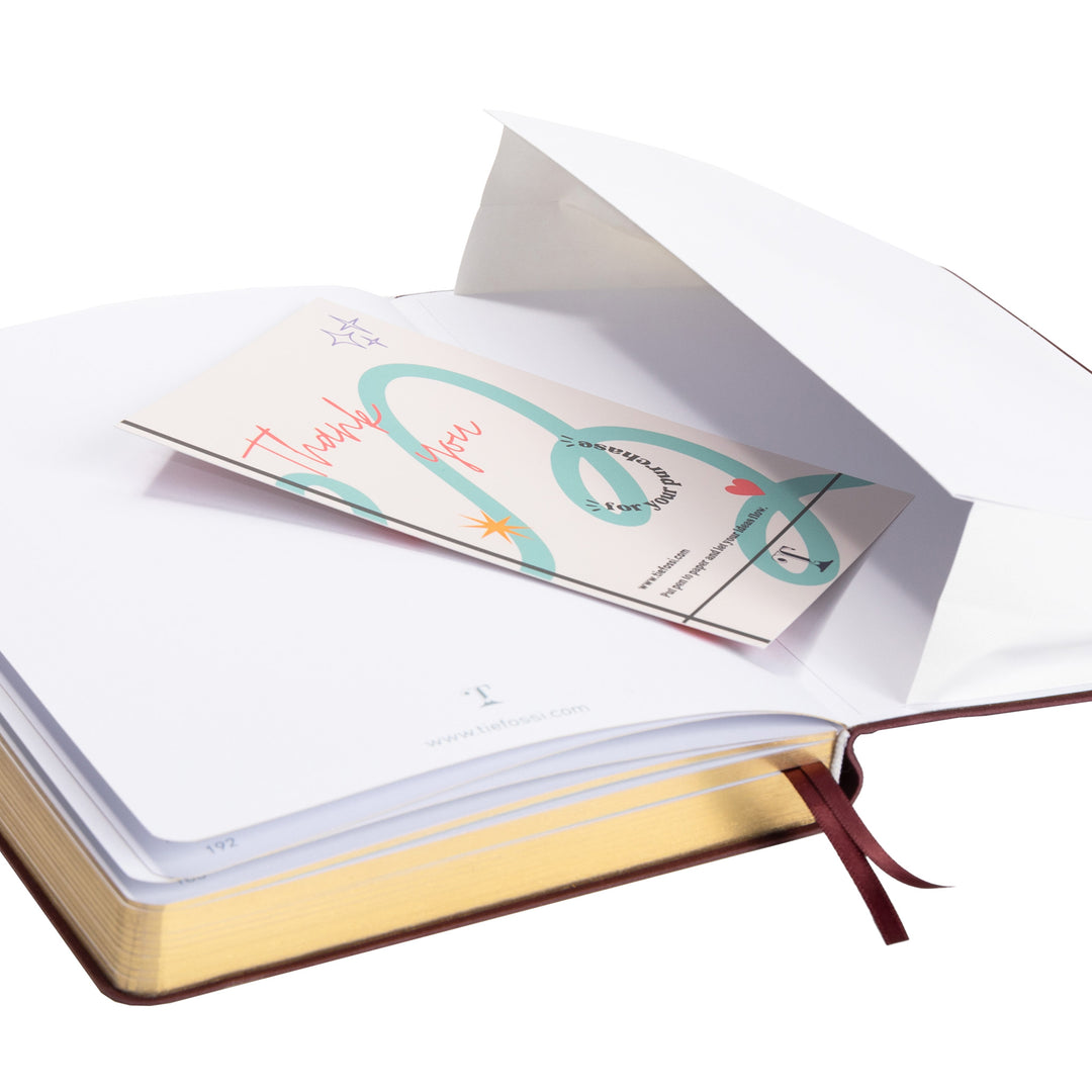 A5 Dragon Notebook - Wine Red