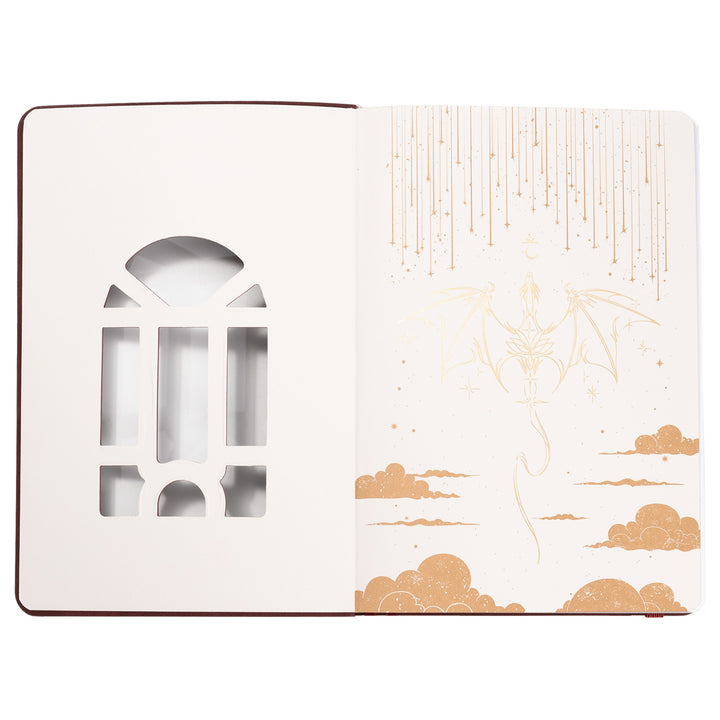 A5 Dragon Notebook - Wine Red