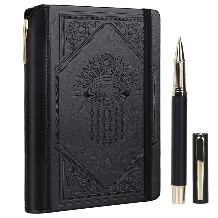 A5 Evil Eye Lined Notebook - Black