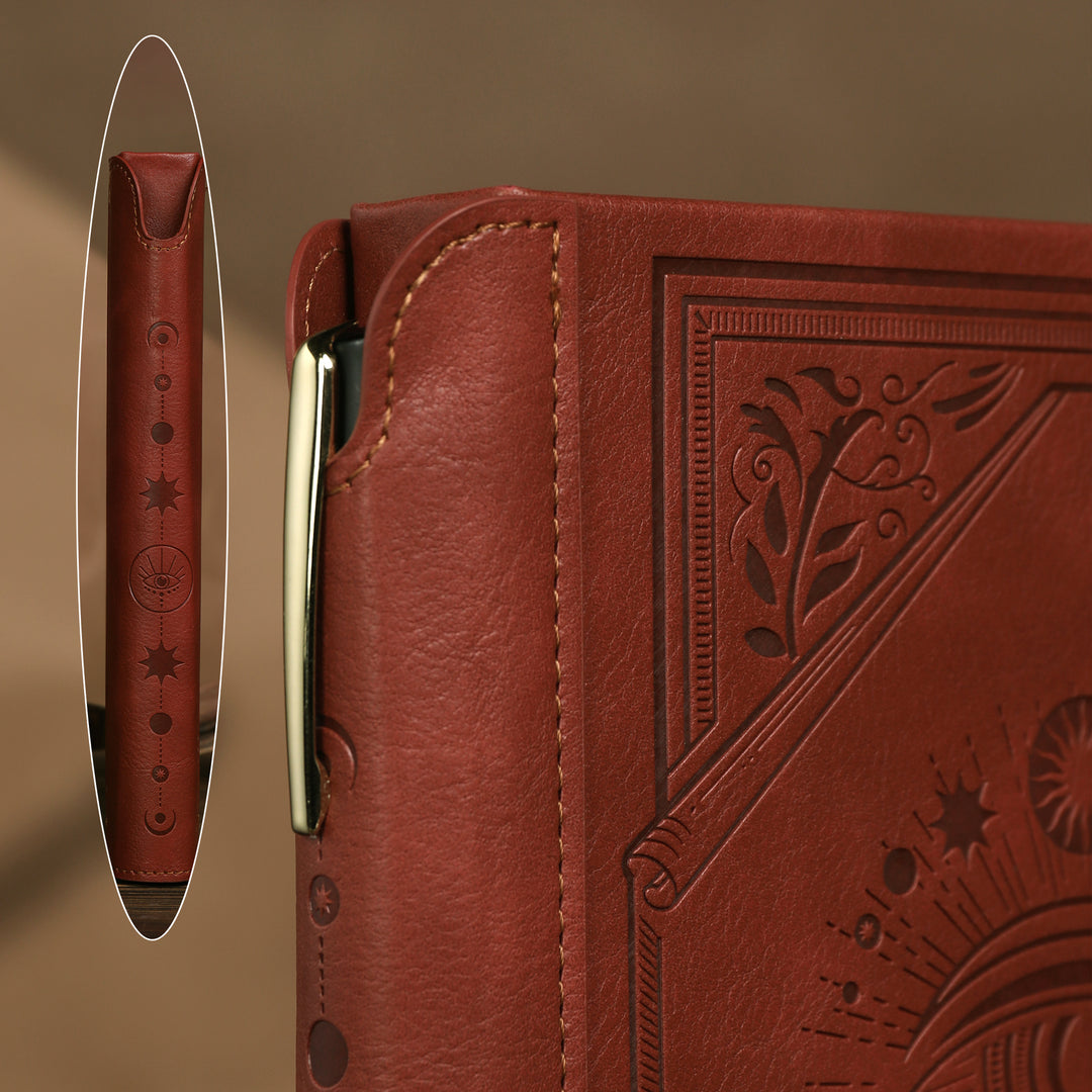 A5 Evil Eye Lined Notebook - Brown