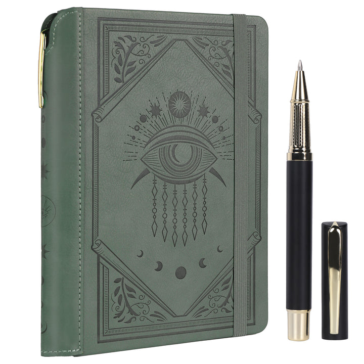 A5 Evil Eye Lined Notebook - Green