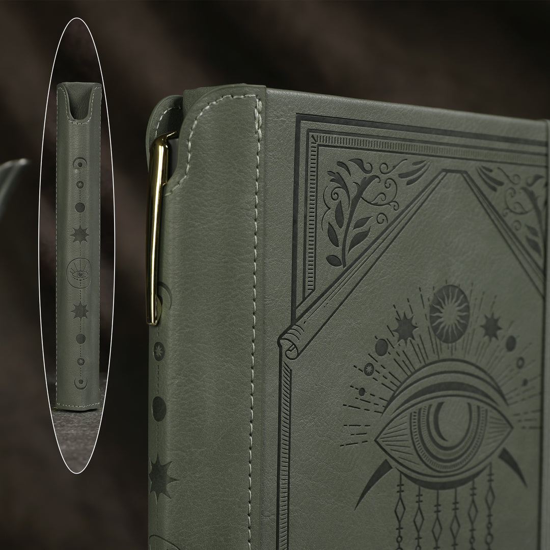 A5 Evil Eye Lined Notebook - Green
