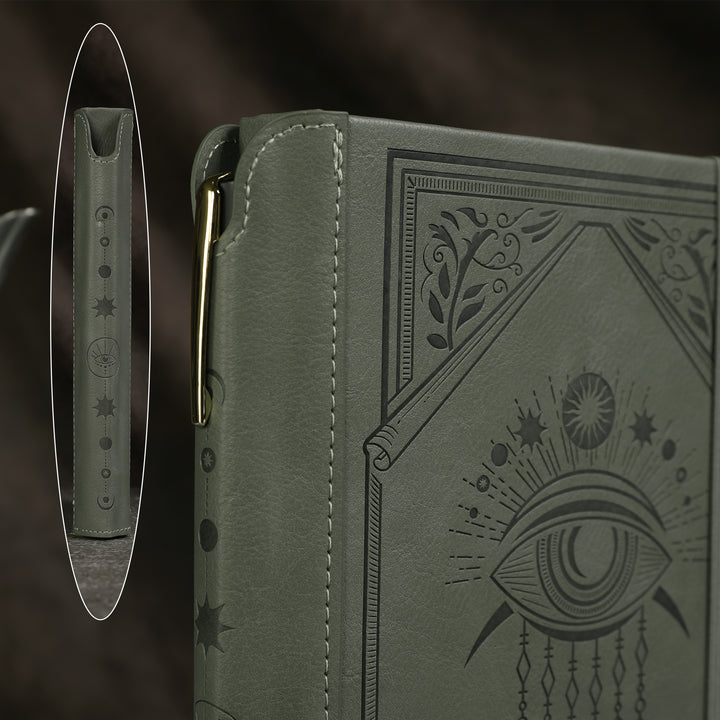 A5 Evil Eye Lined Notebook - Green