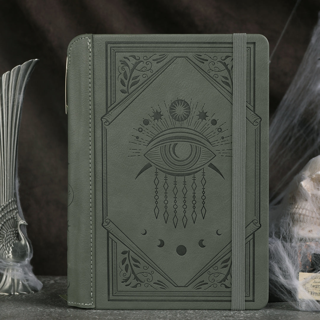 A5 Evil Eye Lined Notebook - Green