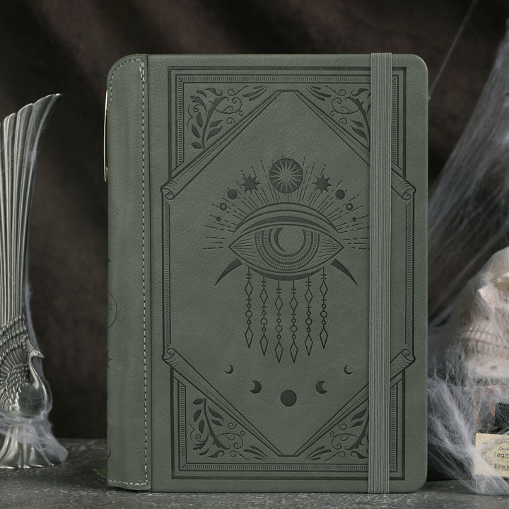 A5 Evil Eye Lined Notebook - Green