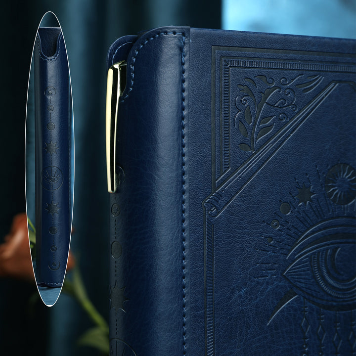 A5 Evil Eye Lined Notebook - Navy