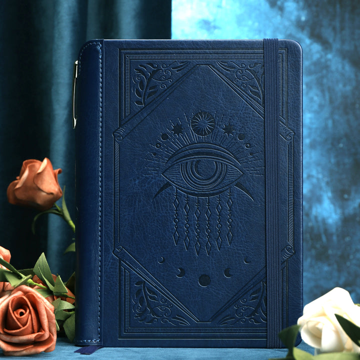 A5 Evil Eye Lined Notebook - Navy