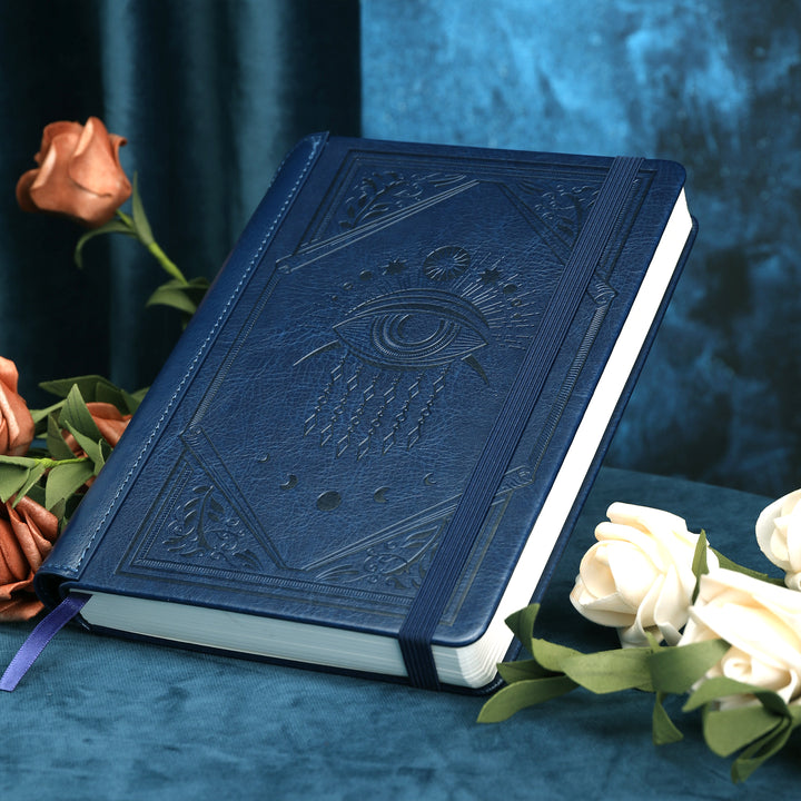 A5 Evil Eye Lined Notebook - Navy