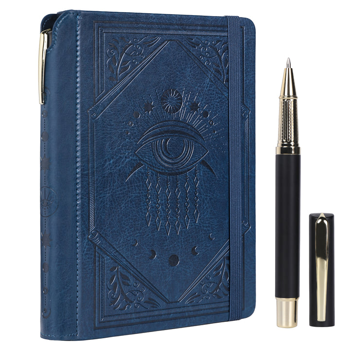 A5 Evil Eye Lined Notebook - Navy