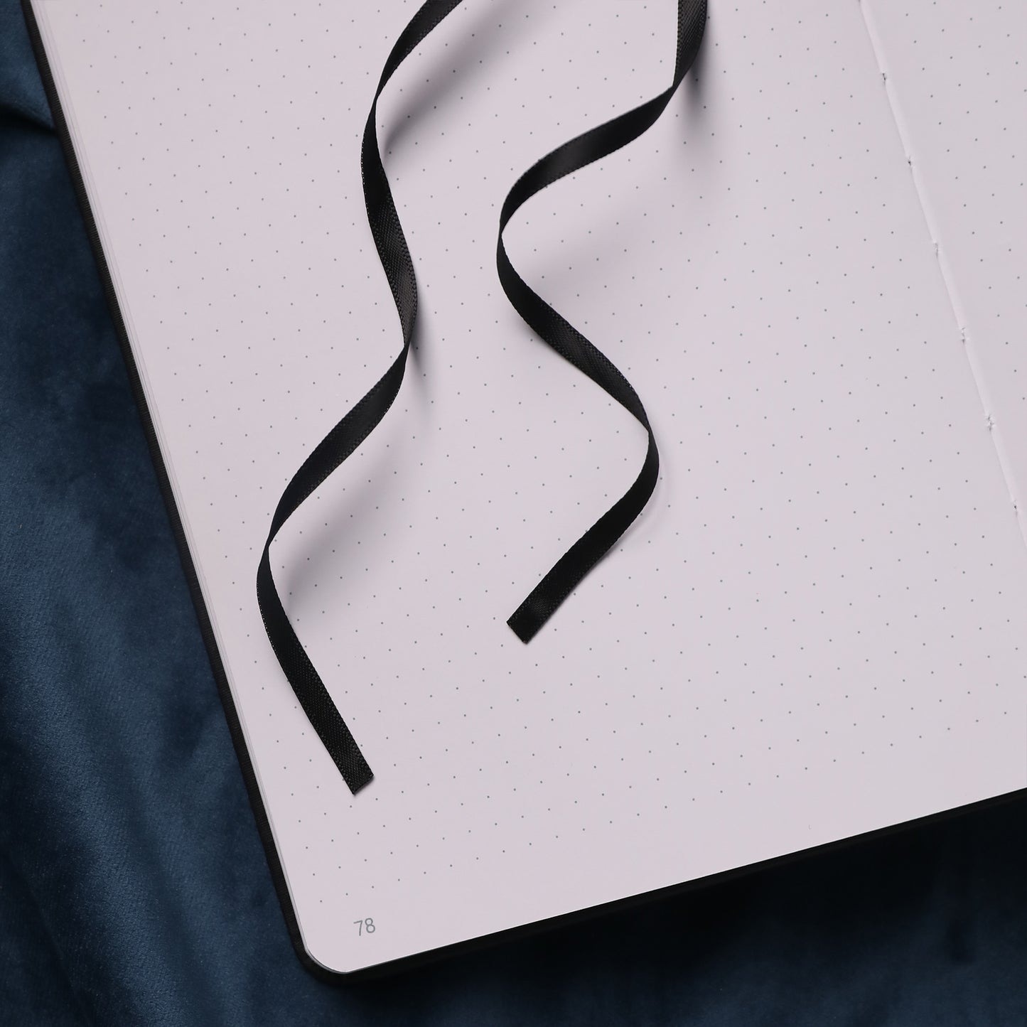 A5 Gold Vintage Dot Grid Notebook - Black
