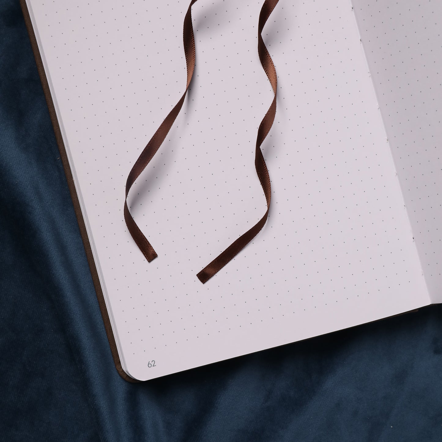 A5 Gold Vintage Dot Grid Notebook - Brown