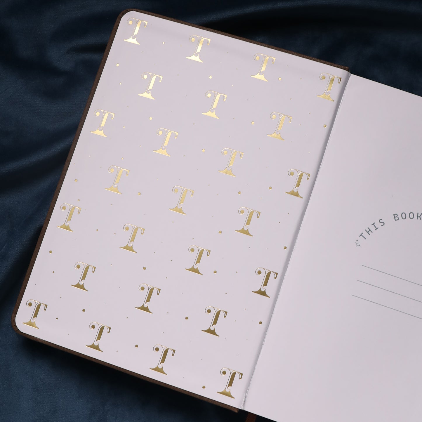 A5 Gold Vintage Dot Grid Notebook - Brown