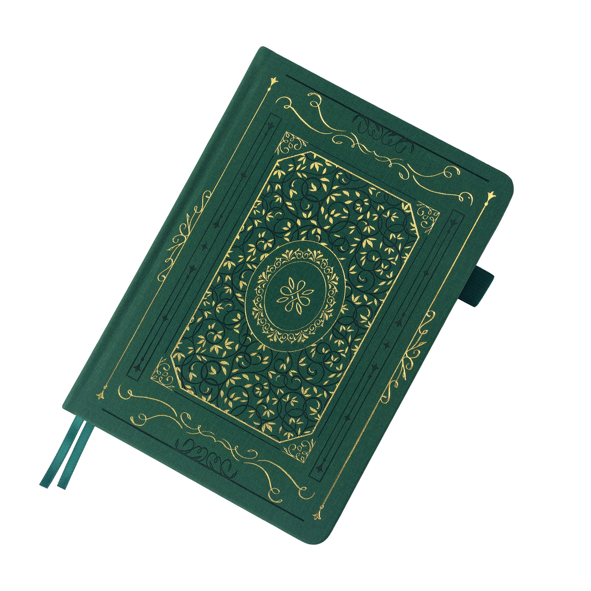 Windowsノート本体 green05 A5 Gold Vintage Notebook - Emerald Green – tiefossi