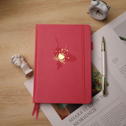A5 Hummingbird Dot Grid Notebook