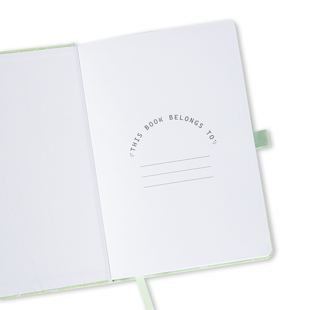 A5 Lace Lined Notebook - Mint
