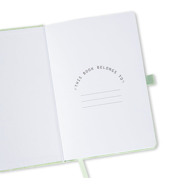 A5 Lace Lined Notebook - Mint