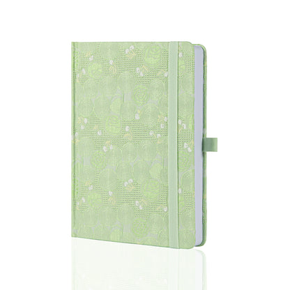 A5 Lace Lined Notebook - Mint