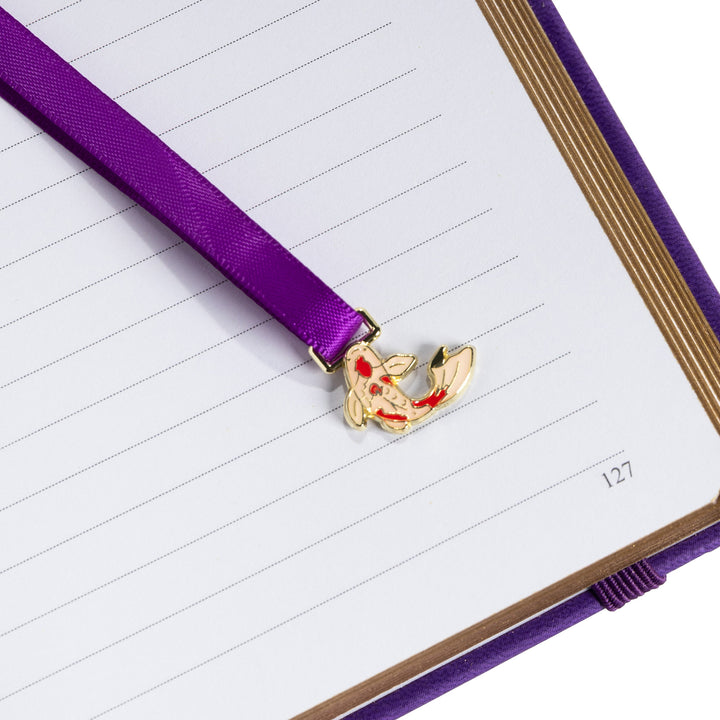 A5 Lotus &amp; Koi Notebook - Deep Purple
