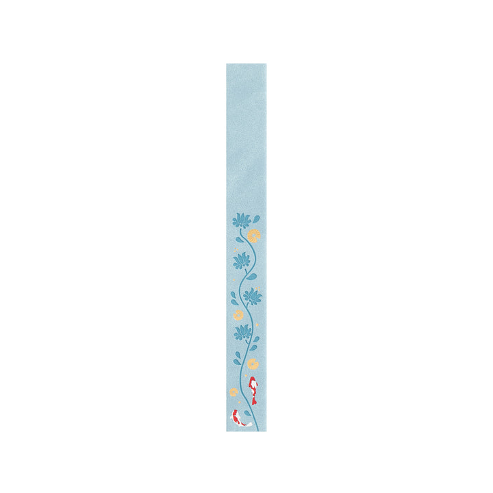 8x8 Square Lotus &amp; Koi Notebook - Light Blue