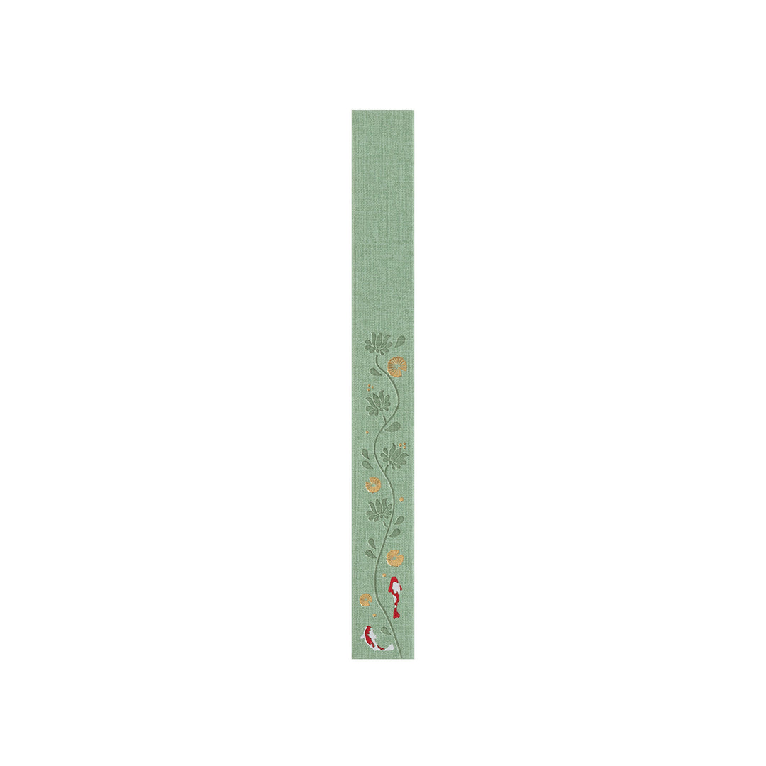 A5 Lotus &amp; Koi Notebook - Light Green