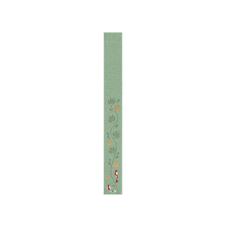 A5 Lotus &amp; Koi Notebook - Light Green