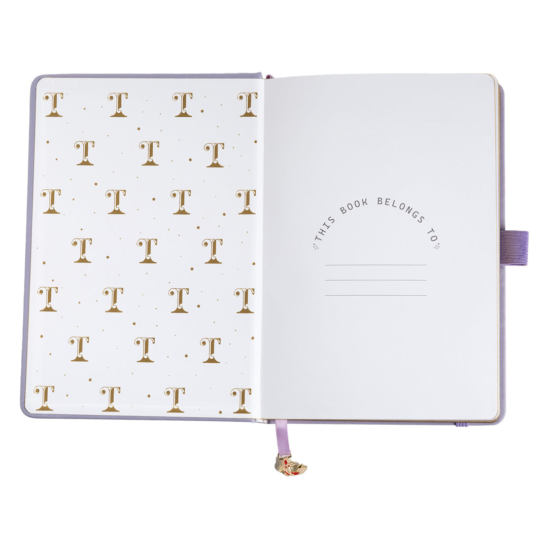 A5 Lotus &amp; Koi Notebook - Light Purple