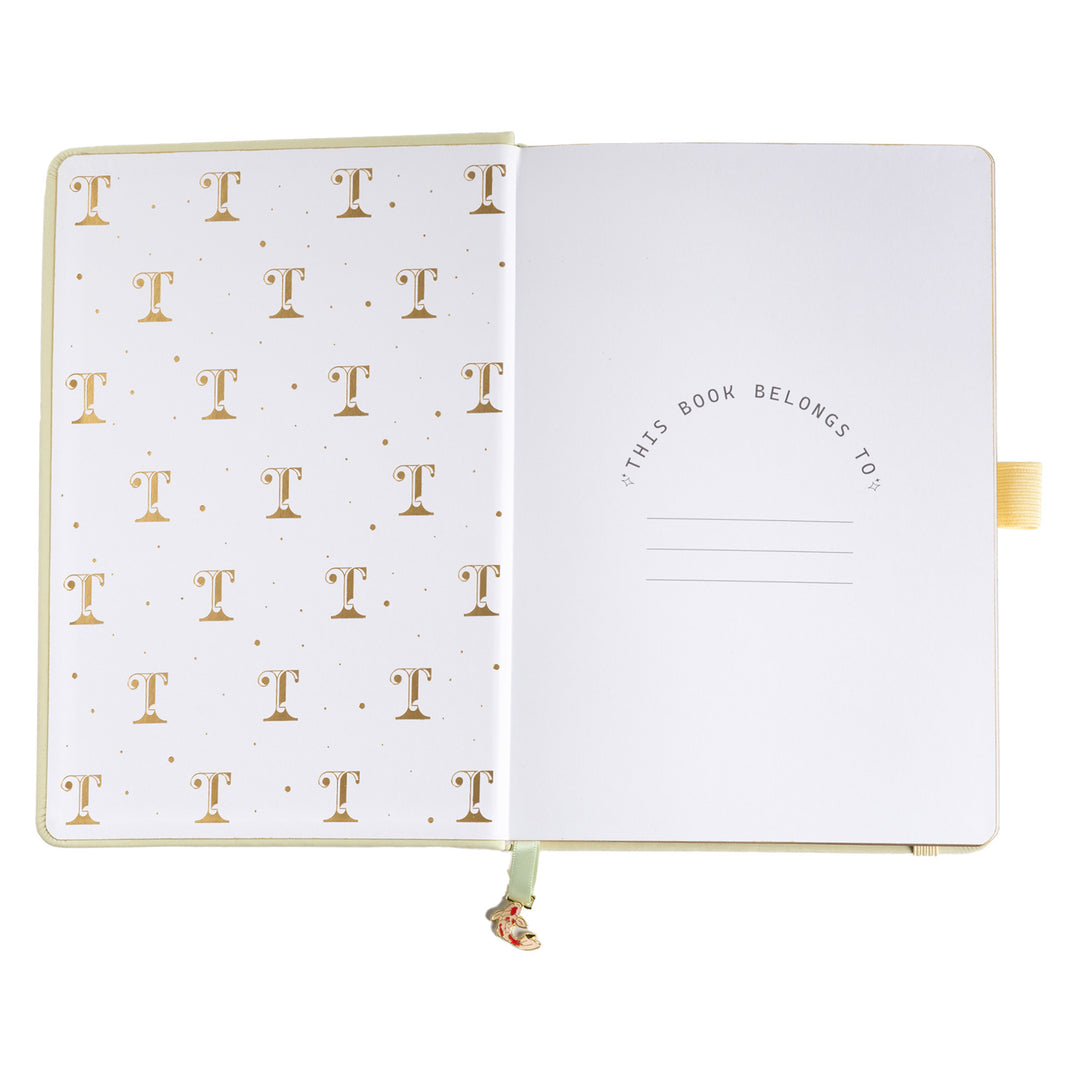 A5 Lotus &amp; Koi Notebook - Light Yellow