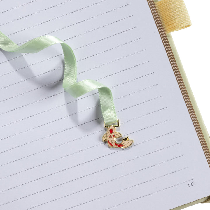 A5 Lotus &amp; Koi Notebook - Light Yellow