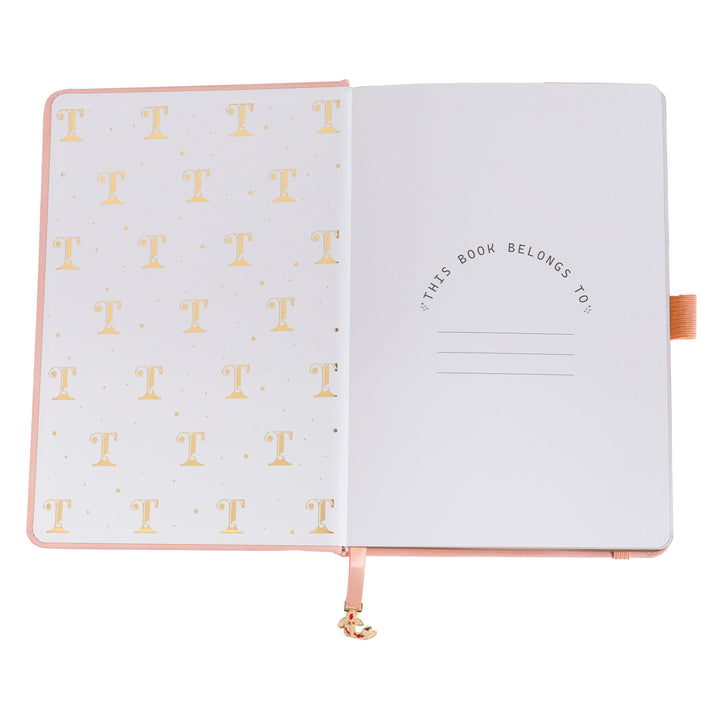 A5 Lotus &amp; Koi Notebook - Pink