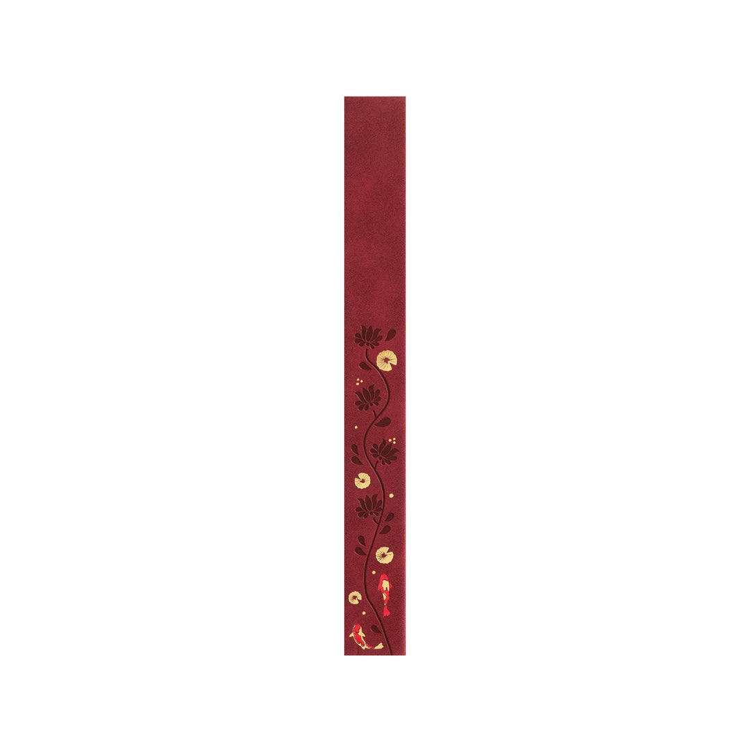 A5 Lotus &amp; Koi Notebook - Red