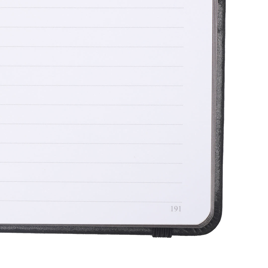 A5 Moon Butterfly Dot Grid Notebook - Black