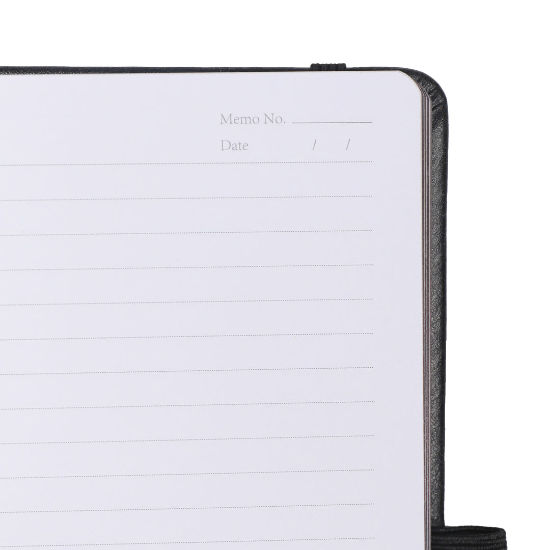 A5 Moon Butterfly Dot Grid Notebook - Black