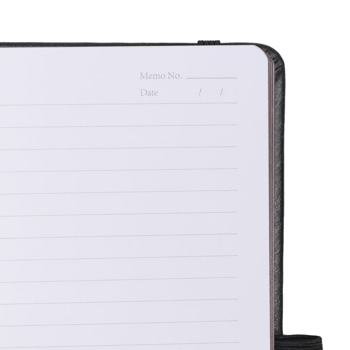 A5 Moon Butterfly Dot Grid Notebook - Black