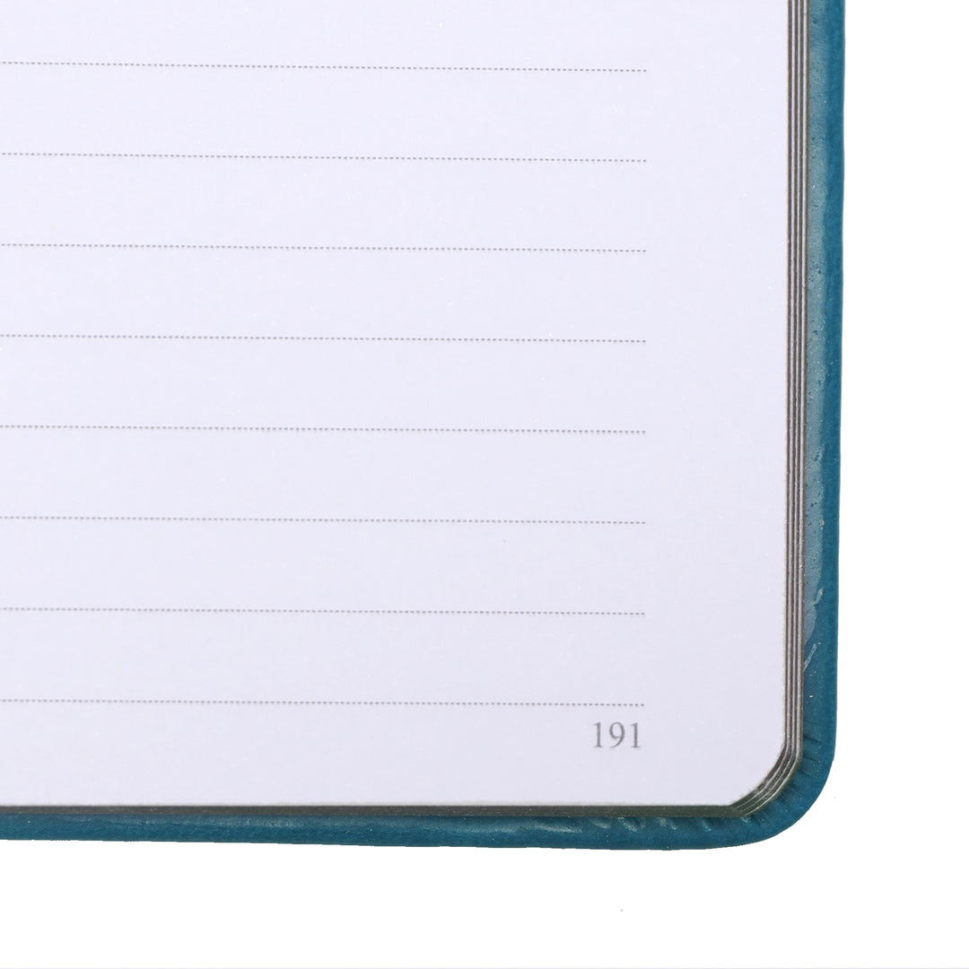 A5 Moon Butterfly Lined Notebook - Blue