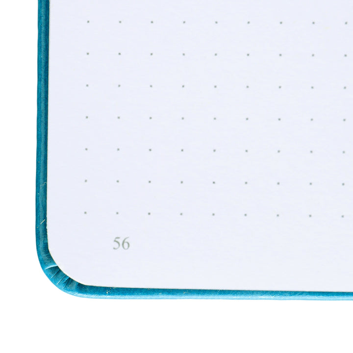 A5 Moon Butterfly Dot Grid Notebook - Blue