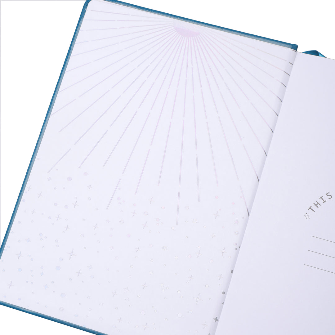 A5 Moon Butterfly Dot Grid Notebook - Blue