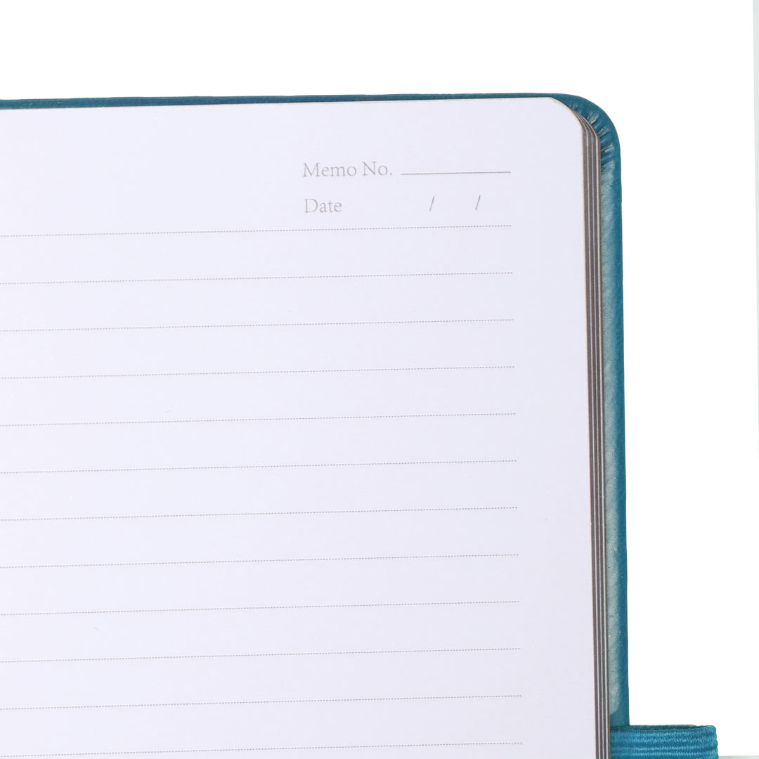 A5 Moon Butterfly Lined Notebook - Blue