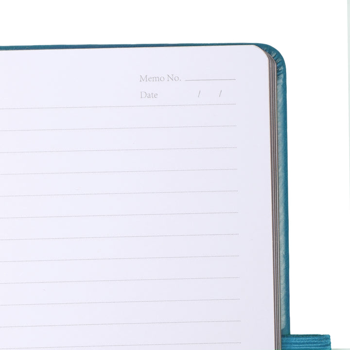 A5 Moon Butterfly Lined Notebook - Blue