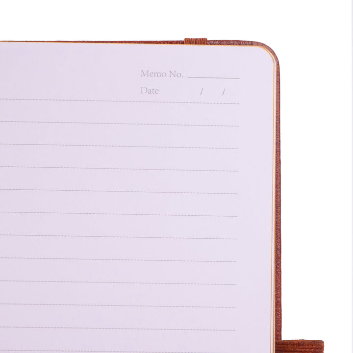 A5 Moon Butterfly Lined Notebook - Brown